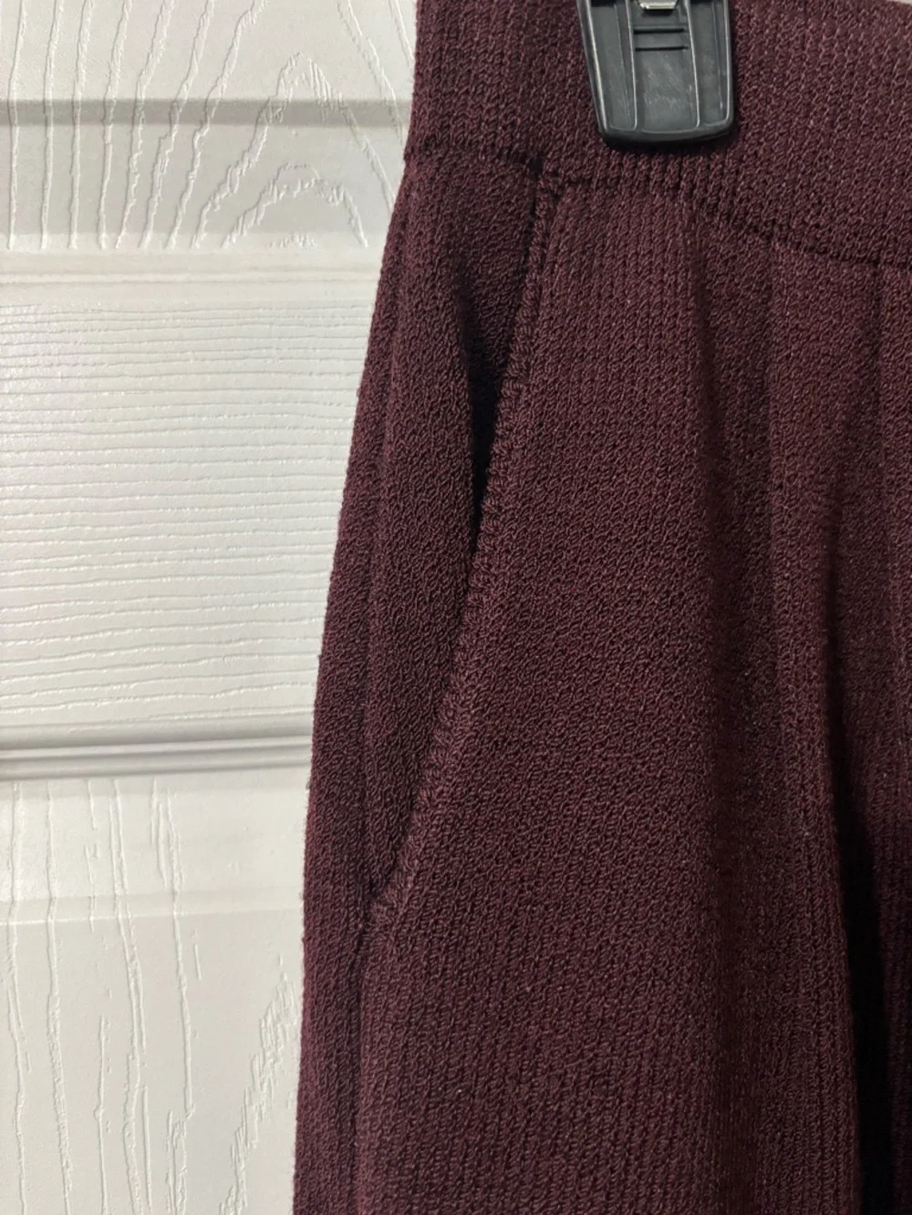 ST.JOHN Collection by Marie Gray Women's Mahogany Gold Knit Pant Suit Sz 6 Wool